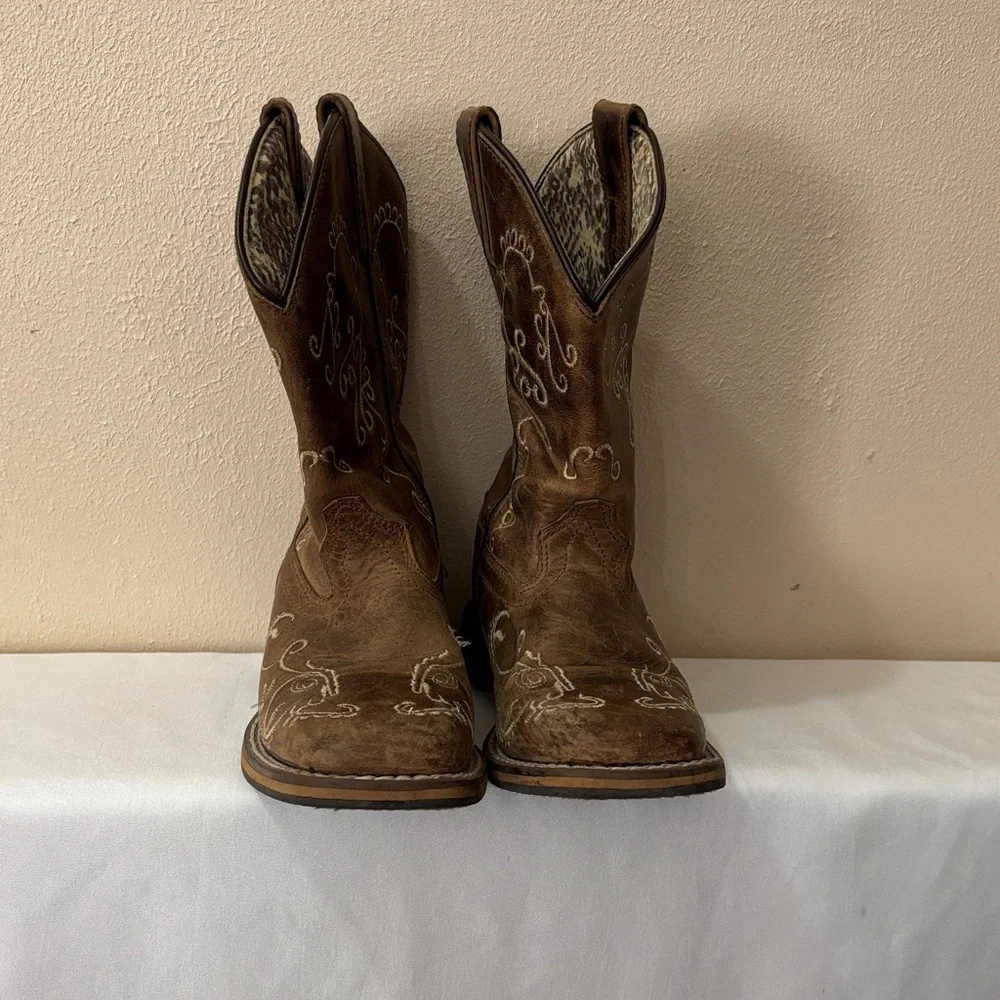 SMOKY MOUNTAIN Brown Kids Cowboy Boots